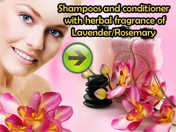 Shampoos conditioner herbal fragrance Lavender Rosemary 